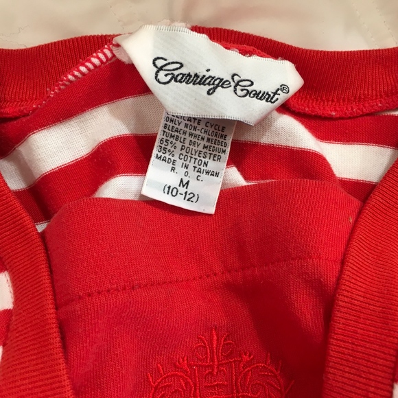 Vintage Red & White Stripe top - Picture 6 of 6